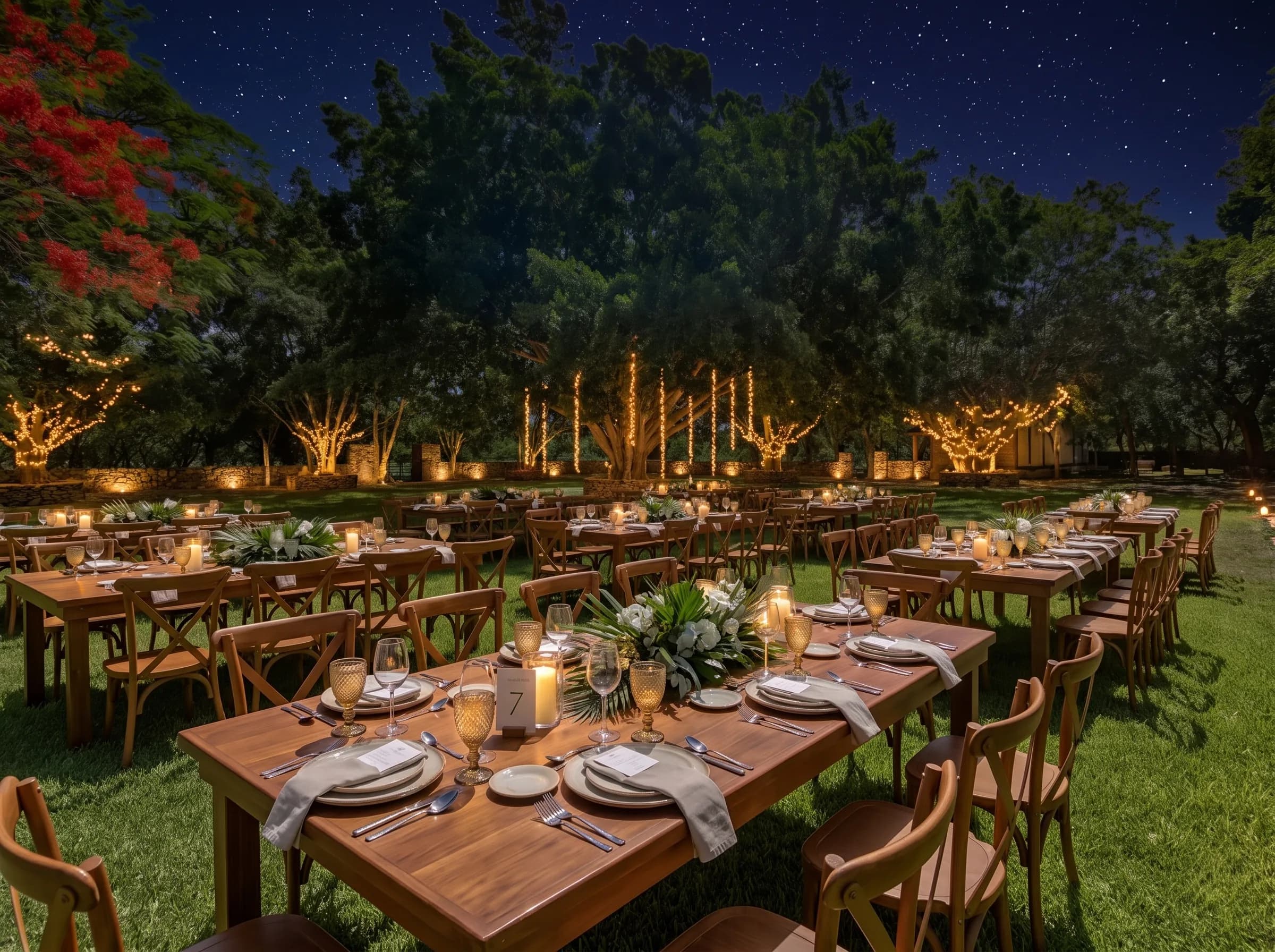 Cena bajo las estrellas